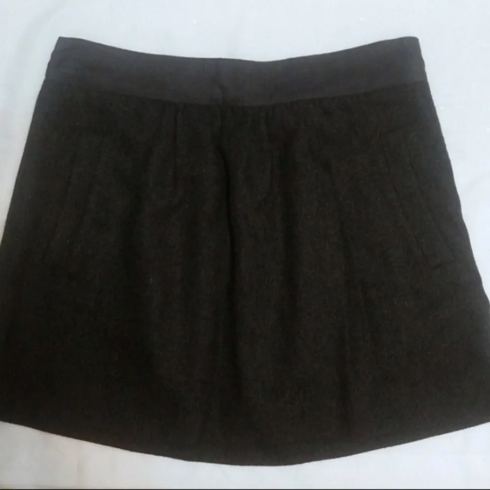 J. Crew Black/Charcoal Gray Mini Skirt. Sz 8